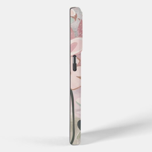 Pink Floral Girly Case-Mate iPhone Case (Achterkant / Rechts)