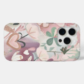 Pink Floral Girly Case-Mate iPhone Case (Achterkant (horizontaal))