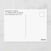 PINK FLORAL GOLD CROSS 1ST COMMUNION INVITATION BRIEFKAART (Achterkant)