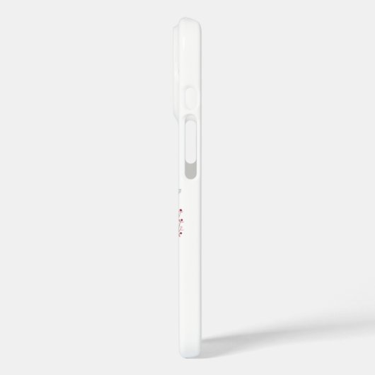 Pink Floral Gold Geometric Phone Case (Achterkant / Links)