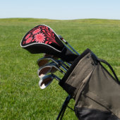 Pink Floral Golf Club Headcover  (Insitu)