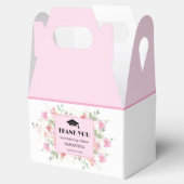 Pink Floral Graduation Bedankdoosjes (Geopend)