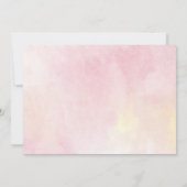 Pink Floral Greenery Quinceanera 15th Birthday Kaart (Achterkant)