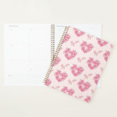 Pink Floral Hearts Pattern Planner (Display)