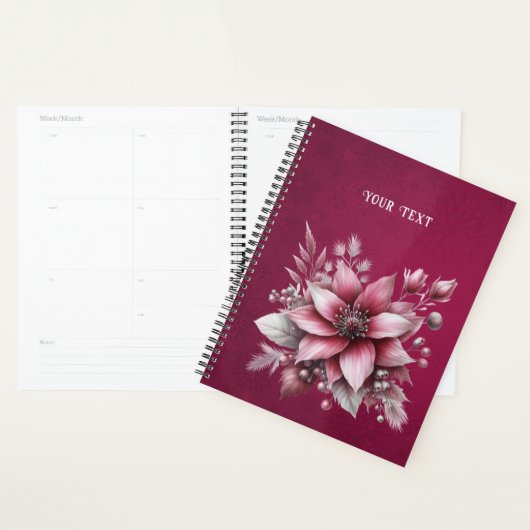 Pink Floral Holiday Planner (Display)