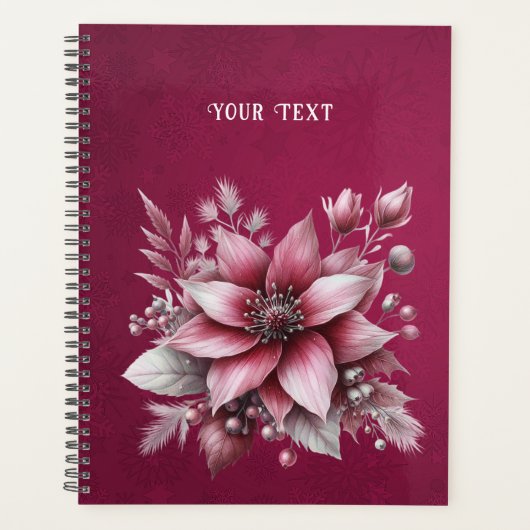 Pink Floral Holiday Planner (Voorkant)