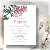 Pink Floral | Huwelijksbudget uitnodiging