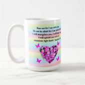  PINK FLORAL ISAIAH 41:10 ONTWERP KOFFIEMOK (Links)