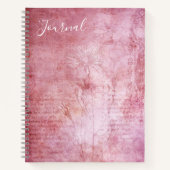 Pink Floral Journal Notitieboek (Voorkant)