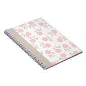 Pink Floral Journal – Pretty Flower Notebook Notitieboek (Rechterzijde)