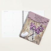 Pink Floral Kilner Jar Motivatie Quote Journal Planner (Display)