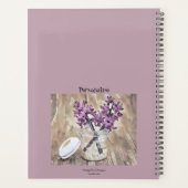 Pink Floral Kilner Jar Motivatie Quote Journal Planner (Achterkant)