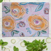 Pink Floral Kitchen Towel Theedoek (Gevouwen)