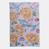 Pink Floral Kitchen Towel Theedoek (Verticaal)
