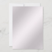 Pink Floral Lijst Weddenschap Kaart (Achterkant)