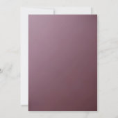 Pink Floral Lijst Weddenschap Kaart (Achterkant)