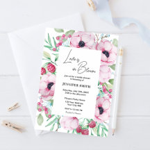 Pink Floral Love is in Bloom Vrijgezellenfeest