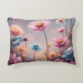 Pink floral Lumbar Pillow Accent Kussen (Voorkant)