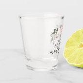 Pink Floral Maid of Honor proposal Shot Glass Glas (Links)