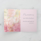PINK FLORAL MIX SYMPATHY CARD BEDANKKAART (Binnen)