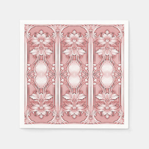 Pink Floral Napkins Servet