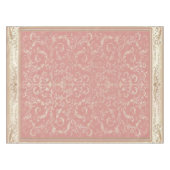 Pink Floral Oriental Pattern Tafelkleed (Voorkant (Horizontaal))