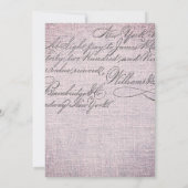 Pink Floral Paris Baby shower Bedankkaart (Achterkant)