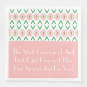 Pink Floral Pattern gecomprimeerd Servet (Voorkant)