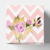 Pink Floral Patterned Bedankdoosjes (Bovenkant)