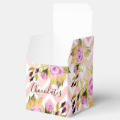 Pink Floral Patterned Bedankdoosjes (Geopend)