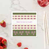 Pink Floral Patterned Servet (Insitu)