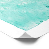 Pink Floral Peony Cozy Latte Waterverf Poster (Hoek)