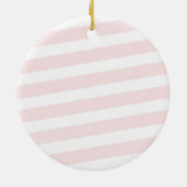 Pink Floral Personalized Girl Baptism Ornament (Achterkant)