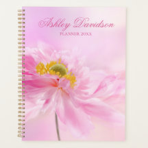 Pink Floral Personalized Planner