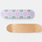 PINK FLORAL PERSOONLIJK SKATEBOARD (Horizontaal)