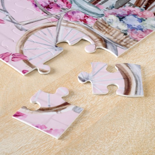 Pink Floral Phone Booth Legpuzzel (Zijkant)