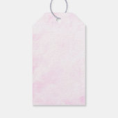 Pink Floral Phone Booth op maat Cadeaulabel (Achterkant)