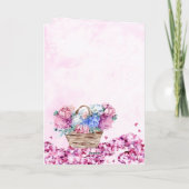 Pink Floral Phone Booth | Vriendschap Kaart (Achterkant)