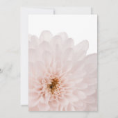 Pink Floral Photo Death Announcard Aankondiging (Achterkant)