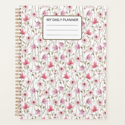 PINK FLORAL PLANNER (Voorkant)