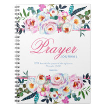  Pink Floral Prayer Journal