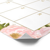 Pink Floral Princess Guess Baby's Aankomst Spel Poster (Hoek)