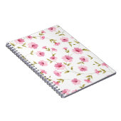 Pink Floral Print Notitieboek (Rechterzijde)