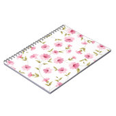 Pink Floral Print Notitieboek (Linkerzijde)