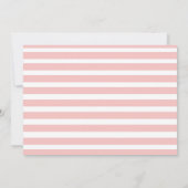 Pink Floral Quinceanera Birthday Foto uitnodiging (Achterkant)