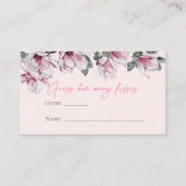 Pink Floral | Raad eens hoeveel kussen Informatiekaartje (Voorkant)