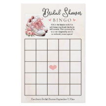 Pink Floral Runner thema Vrijgezellenfeest Bingo s
