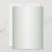 Pink Floral Rustic Geometric Green Bridal Shower Kaart (Achterkant)