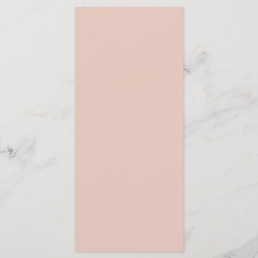 Pink Floral Sage Greenery Dusty Roos Wedding Menu (Achterkant)