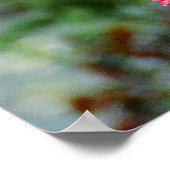 Pink Floral Scripting Verse Inspirerend Poster (Hoek)